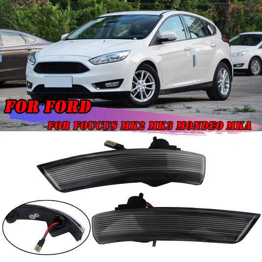 for FORD FOCUS MK2 MK3 MK4 Facial Dynamic LED Mirror Indicator Rotation Signal