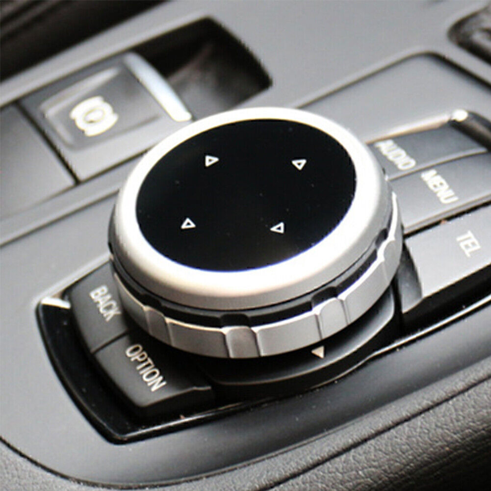 Multi-Media Car Control Knob Trim Fit for BMW 1 2 3 4 5 6 7 X1 X3 X4 X5 X6 IDRIVE