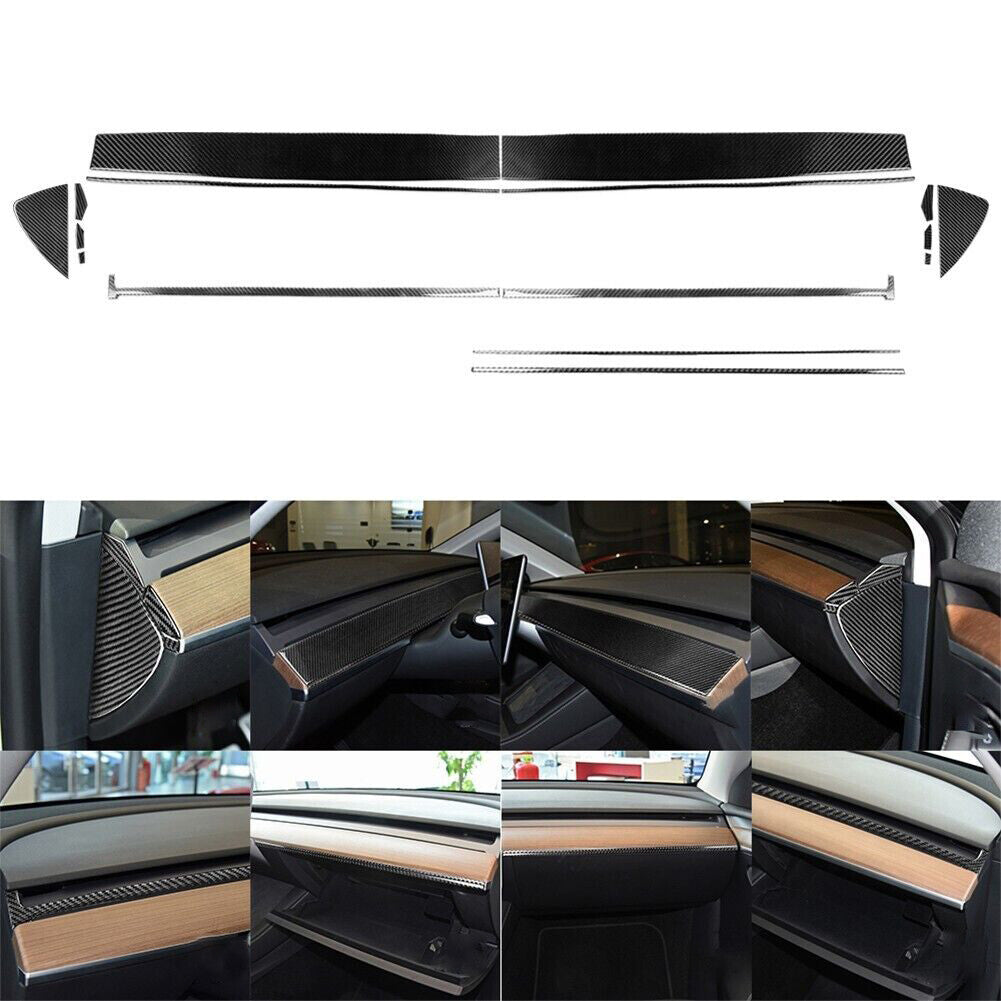 71X Carbon Fiber Interior Full Set Cover Trim Kit for Tesla Model 3/Y 2017-2022