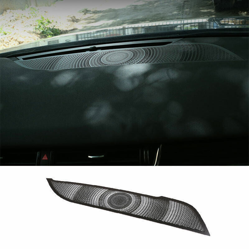 Black Aluminum Console Dashboard Horn Cover Trim for Range Rover Evoque 20-2025