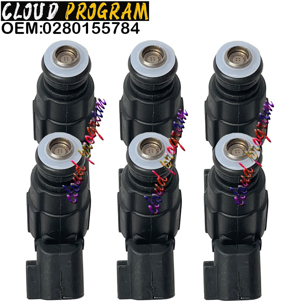Package (6) Fuel Injector 0280155784 for 1999-2004 for Jeep Cherokee 4.0L I6 0280155923