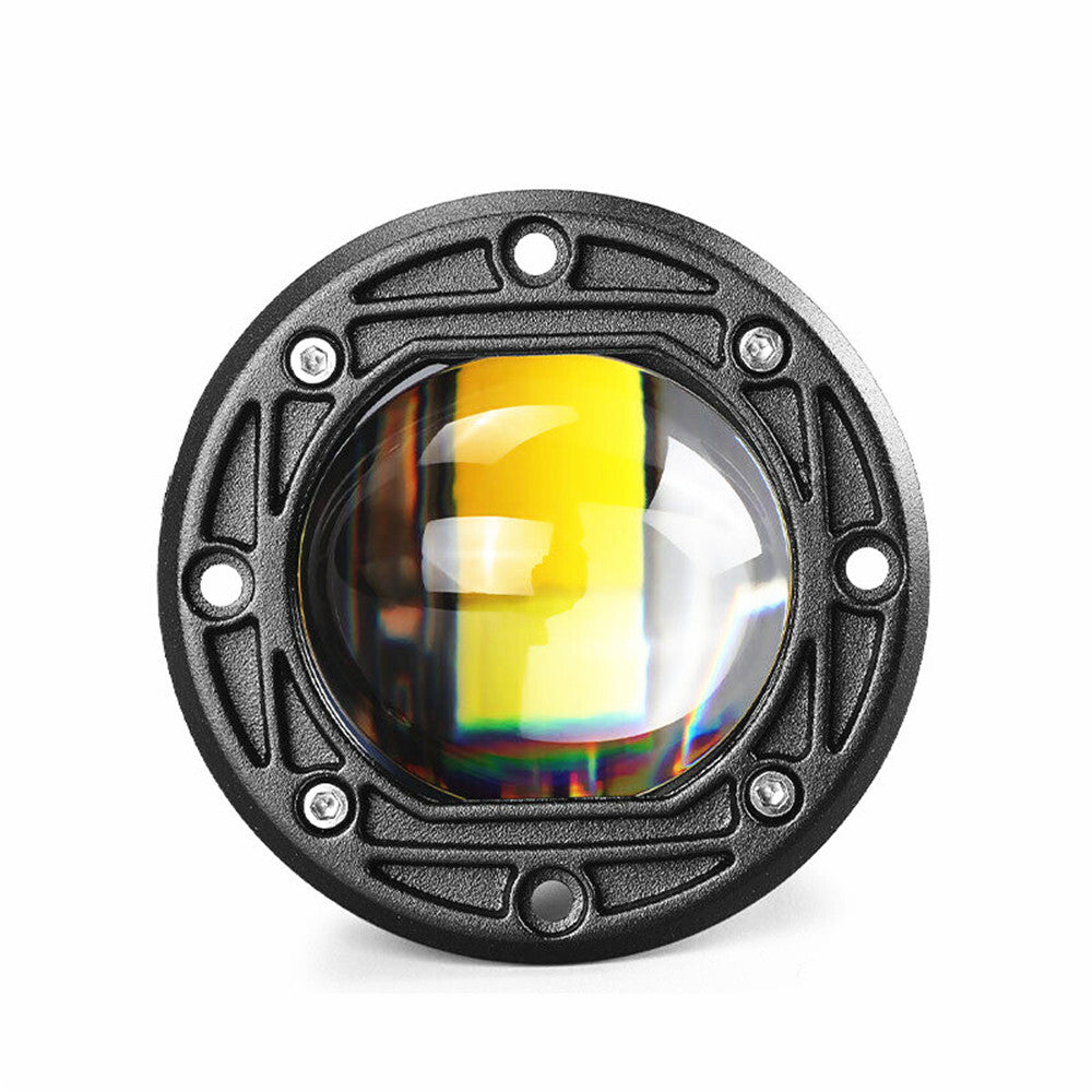 3in Round LED Work Light Pods Flush Mount Spot Driving Fog Off Road Yellow White