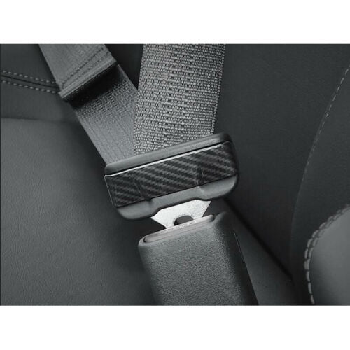 for Ford F150 F-150 2015-2020 Carbon Fiber Inner Safety Belt Buckle Cover Trims