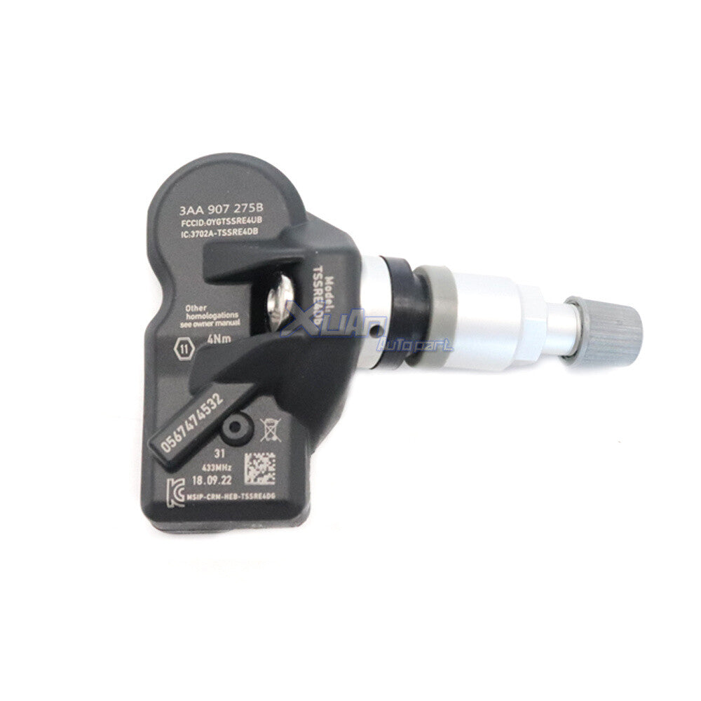 3AA907275B 433MHz 2012-17 4x TPMS Tire Pressure Sensor for Volkswagen for Tiguan CC