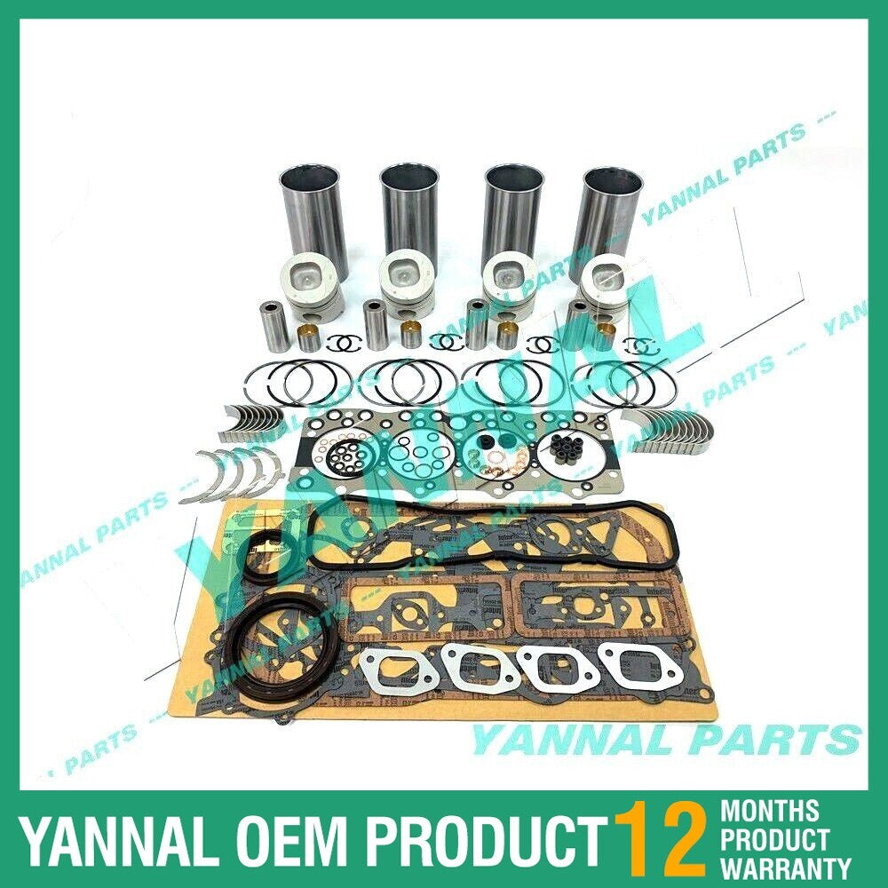 Overhaul engine rebuild kit for Isuzu 4BD1 4BD1T 3.9L Hitachi excavators.