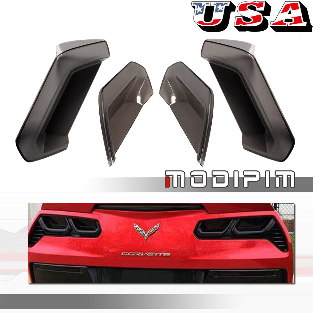 Smoked vinyl tint covering for taillights and rear reflectors on 2014-2019 for Chevrolet for Corvette C7
