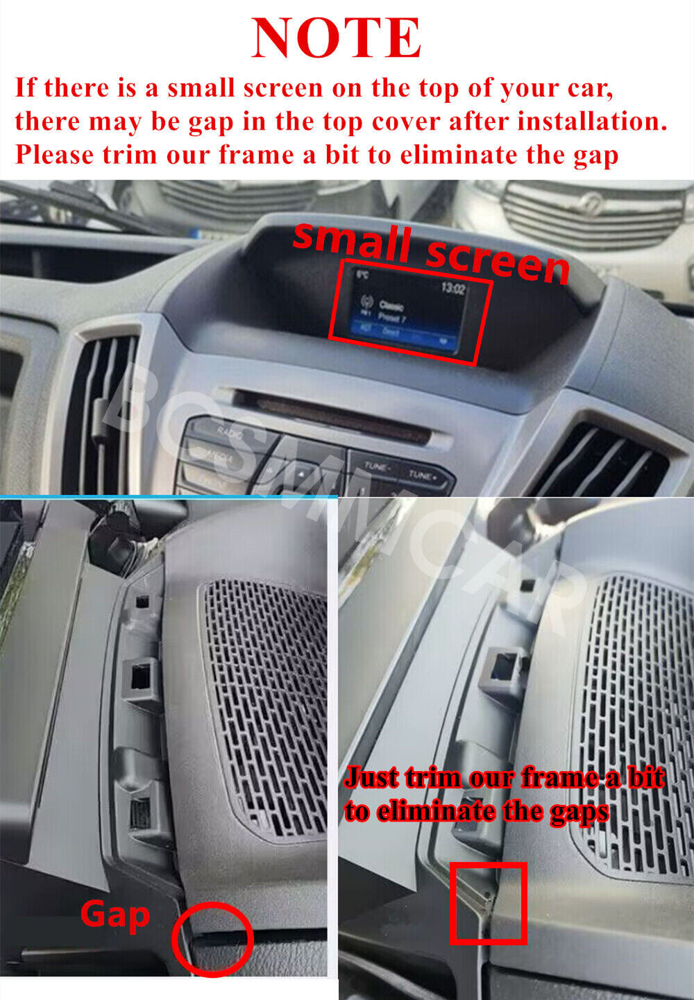 2+32G Car Stereo Radio GPS Carplay WIFI Fit for Ford Transit Custom 2013-2019