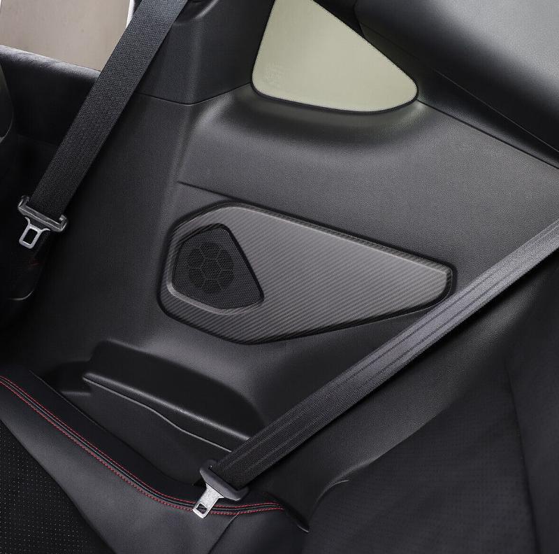 For GR86/ for Subaru BRZ 22-23 Matte Carbon Rear Door Horn Speaker Frame Panel Cover