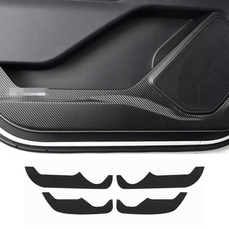 for Ford Explorer 2020-24 Carbon Fiber Inner Door Protection Panel Cover Trim 4X
