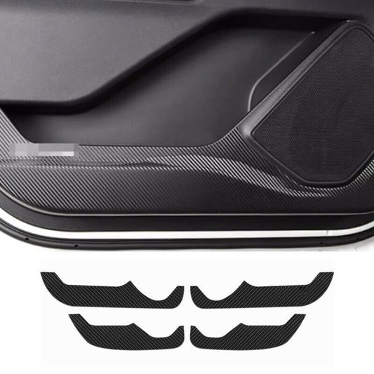 for Ford Explorer 2020-24 Carbon Fiber Inner Door Protection Panel Cover Trim 4X