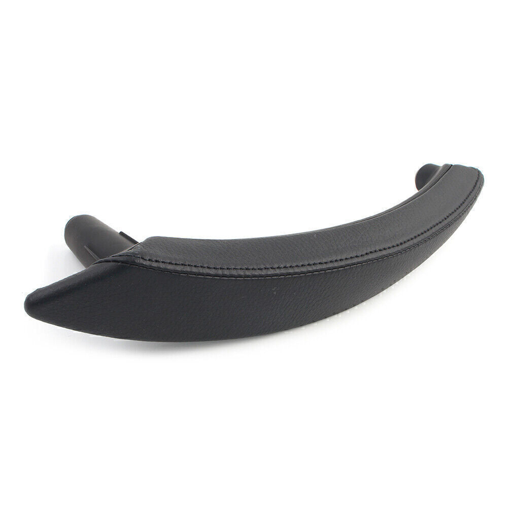 for BMW X5 X6 E70 Left Door Trim Pull Handle Left Side Real Leather Black 1Pcs