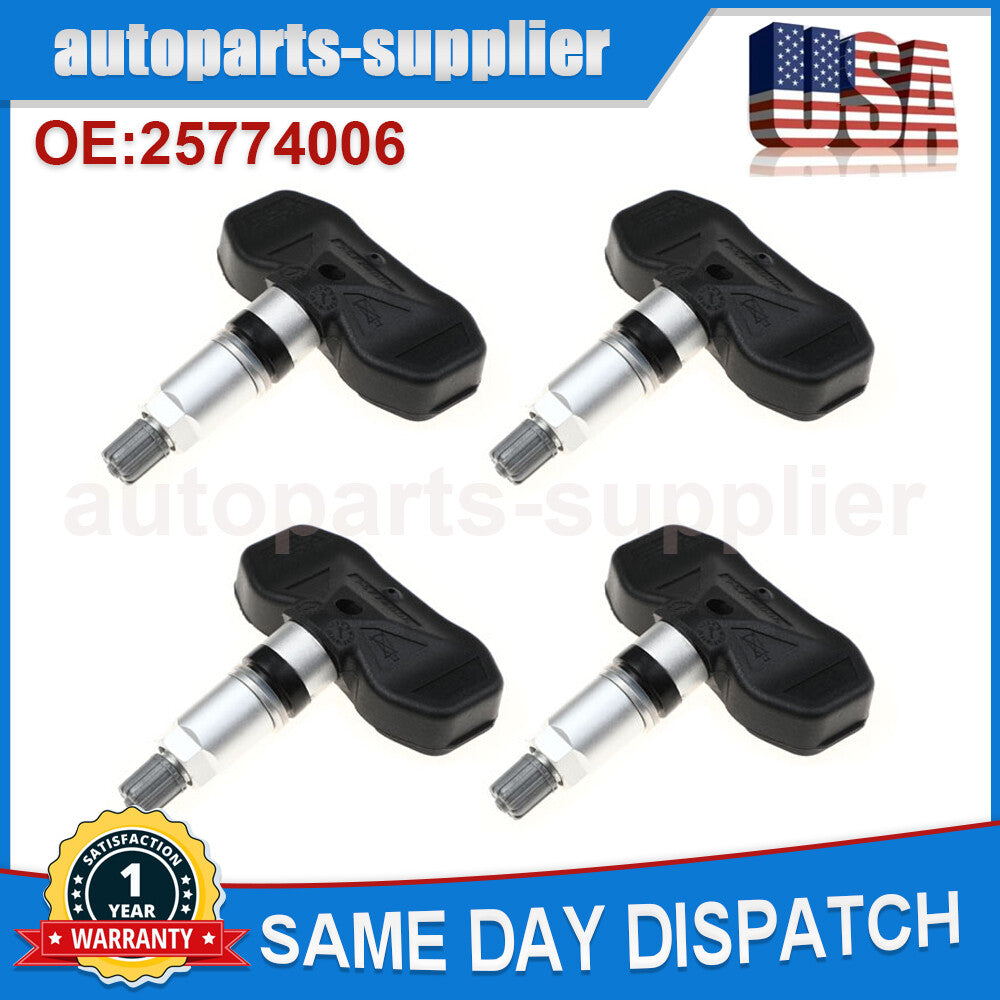 4-pack TPMS tire pressure sensors 25774006 suitable for Chevrolet Blazer and for Cadillac for GMC