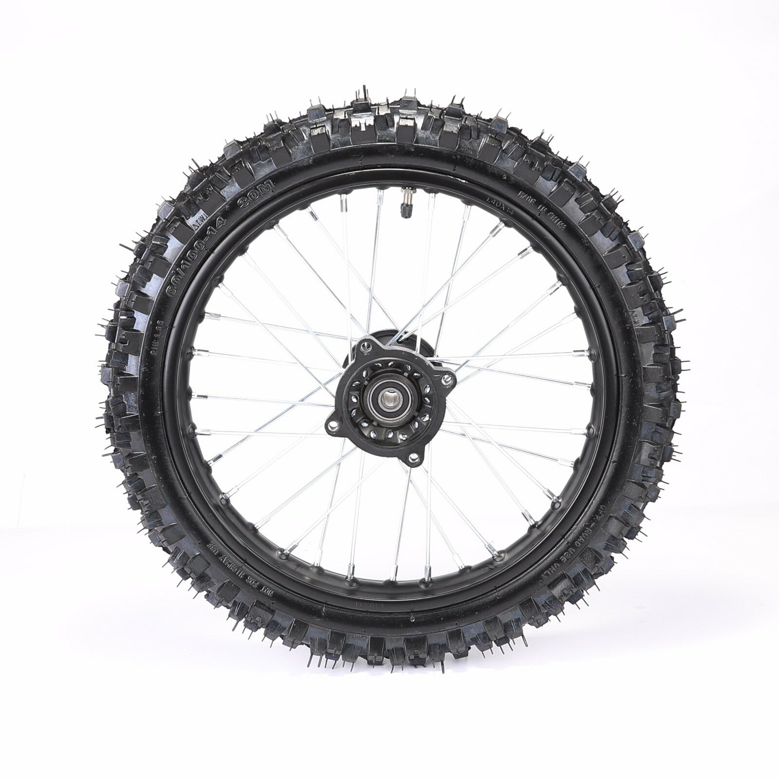 15mm Axle 60/100-14 inch Front Wheel Tyre Rim for Dirt Pit Bike CRF70 125cc 110