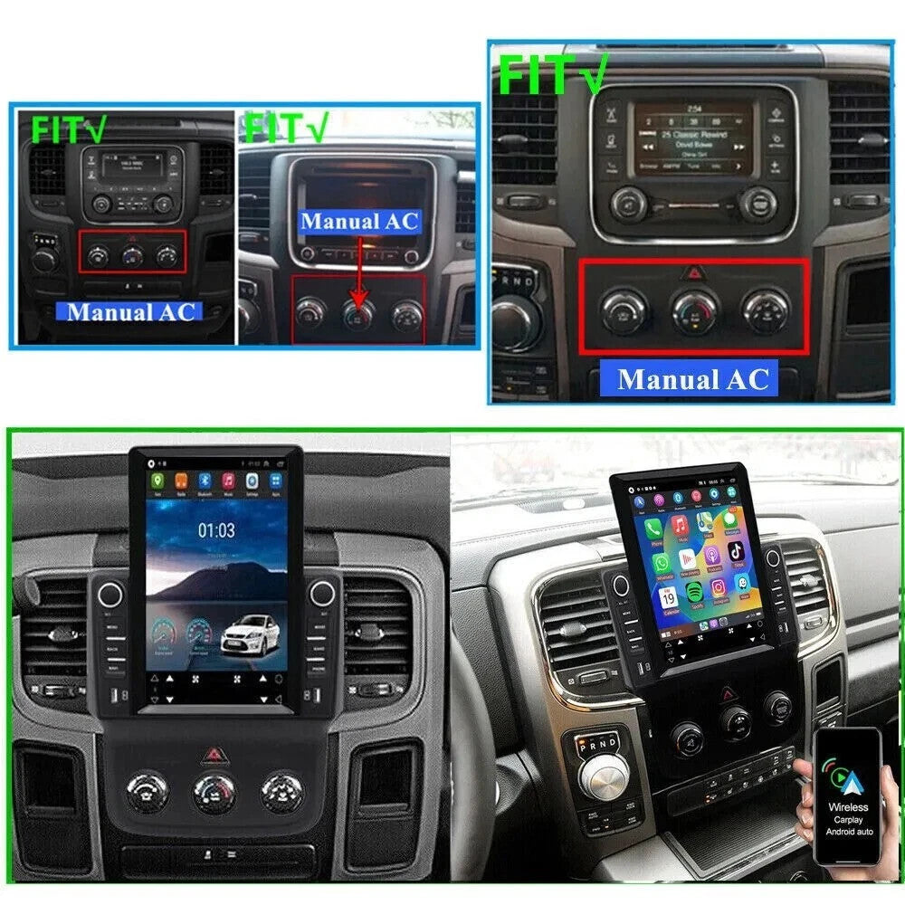 for Ram Tradesman Warlock 2016-2024 Android Carplay Car Stereo Radio Screen GPS