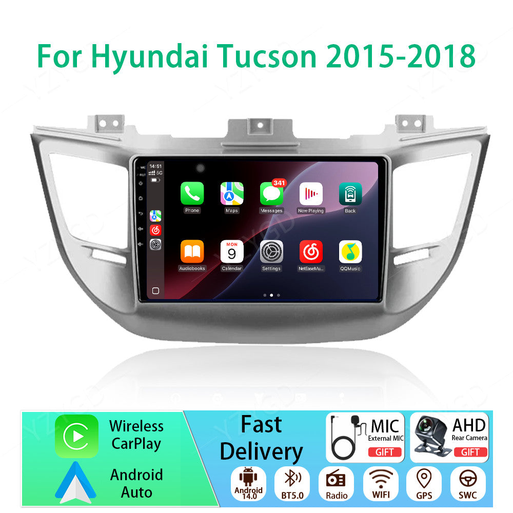 for Hyundai for Tucson 2015-2018 GPS Navi Carplay Car Radio Stereo Multimedia Screen
