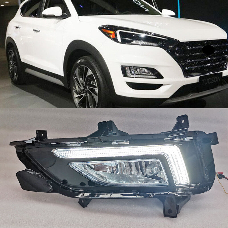 2-piece DRL Daytime Running Lights, Fog Lights, and Driving Lights for Hyundai for Tucson 2019-2021