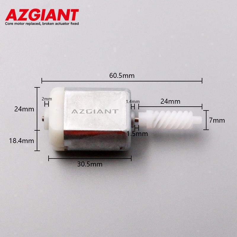 Repair of automotive door lock actuator motors applicable to for Toyota Tarago II models manufactured between 2001 and 2006.