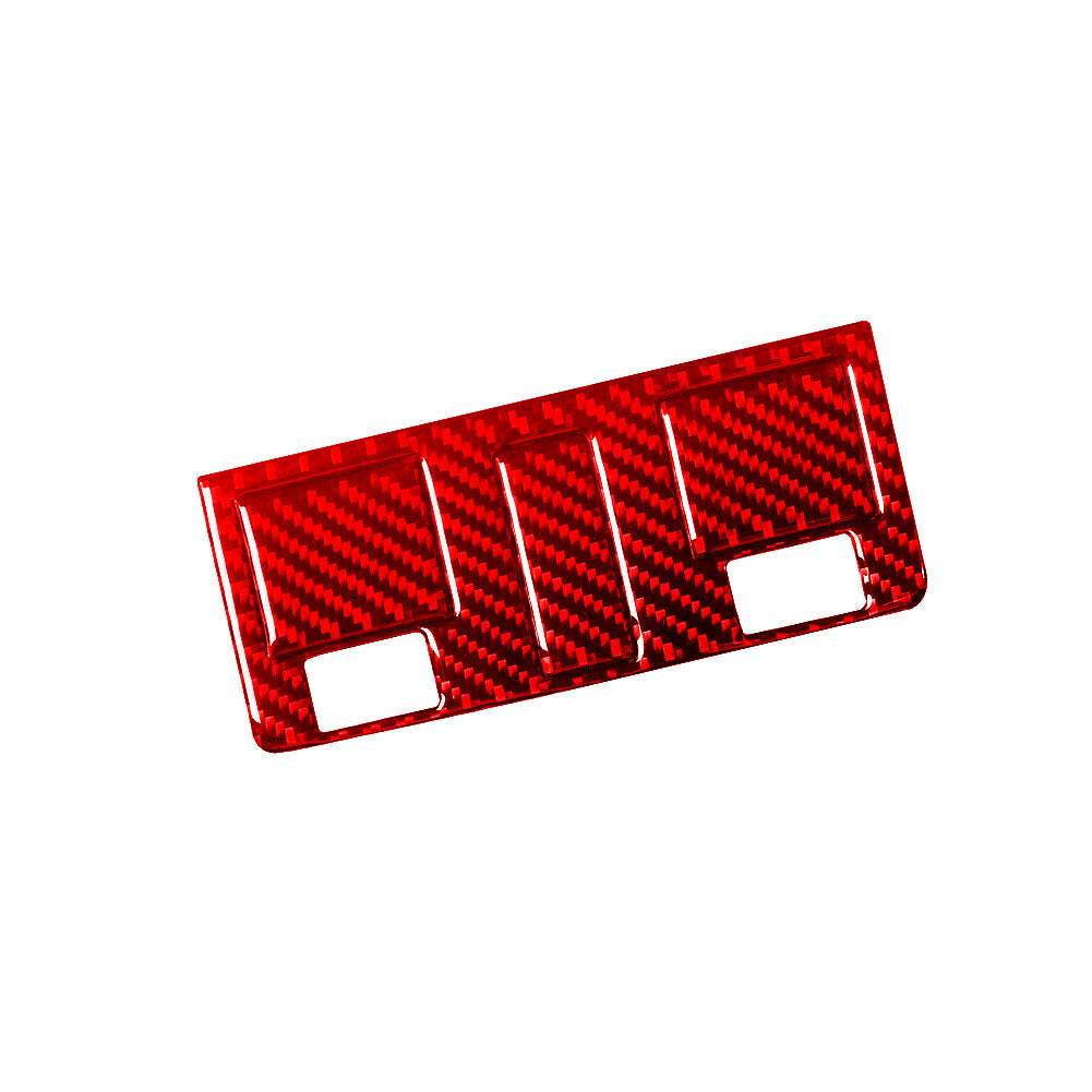 2X Red Carbon Fiber Sunroof Button Cover Trim For Silverado/tahoe/ for sierra 2007-14