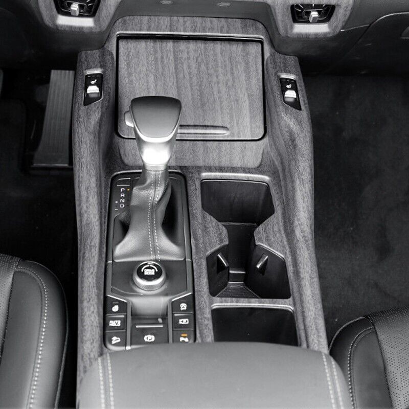 for Kia Sorento 2021-23 Wood Grain ABS Gear Shift Lever Panel Cover Trim Set 2x