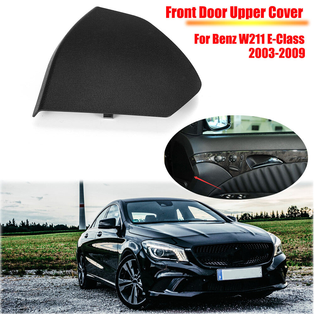 Black front passenger door hood for Mercedes W211 E-Class 2003-2009