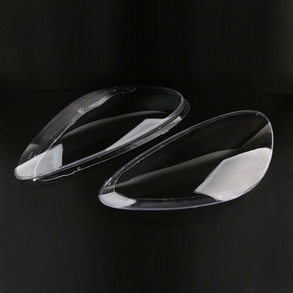 2-piece headlight lens cover, transparent, for Porsche for Cayenne 2011-2014