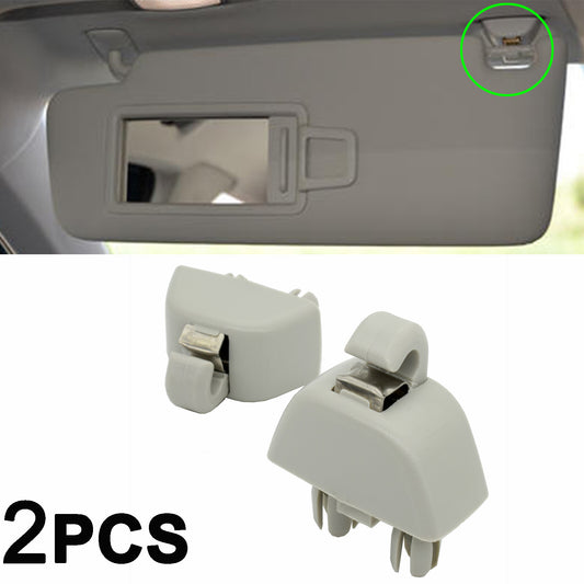 2 X Sun Visor Hook Clip for VW for Passat B7 Polo UP for SEAT MII for SKODA CITIGO RAPID AU