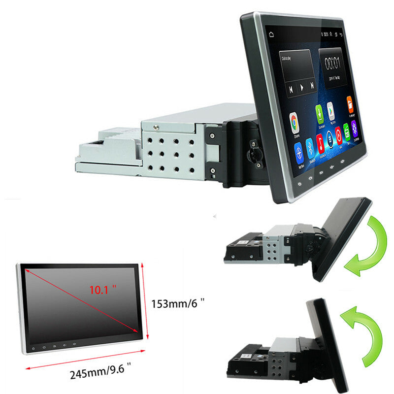 10 Adjustable Android Car Player 1 Din GPS Navigation Stereo Player Radio Wifi