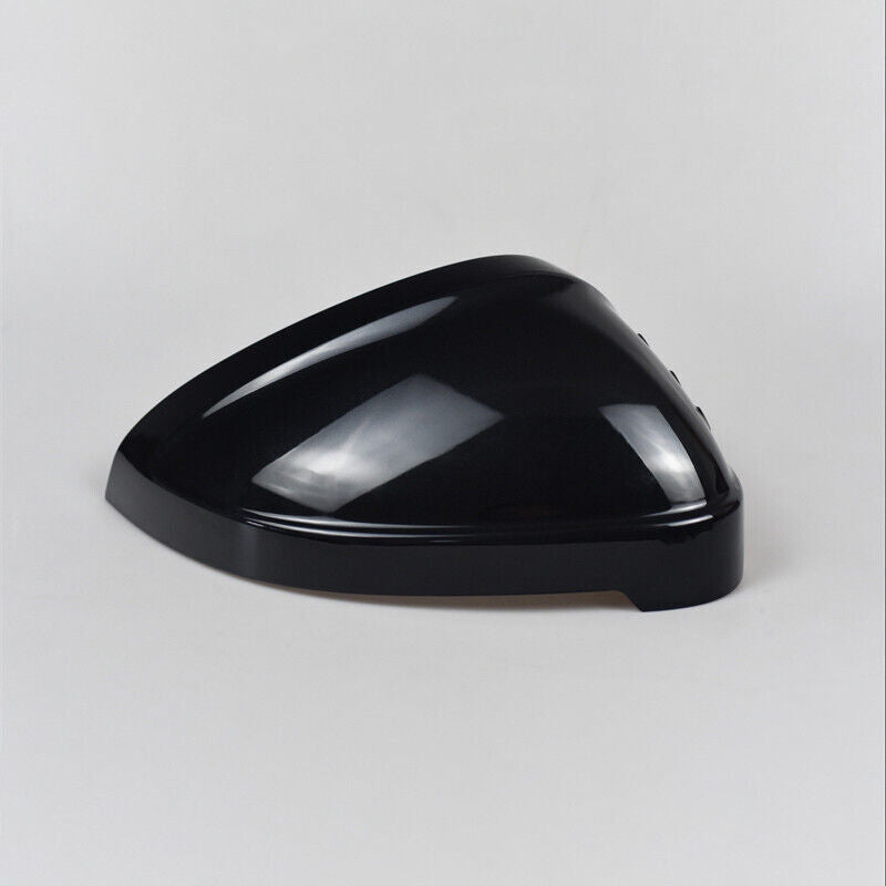 Black Right Side Rearview Door Mirror Cover Shell Cap Fit for Audi A4 2017-2022