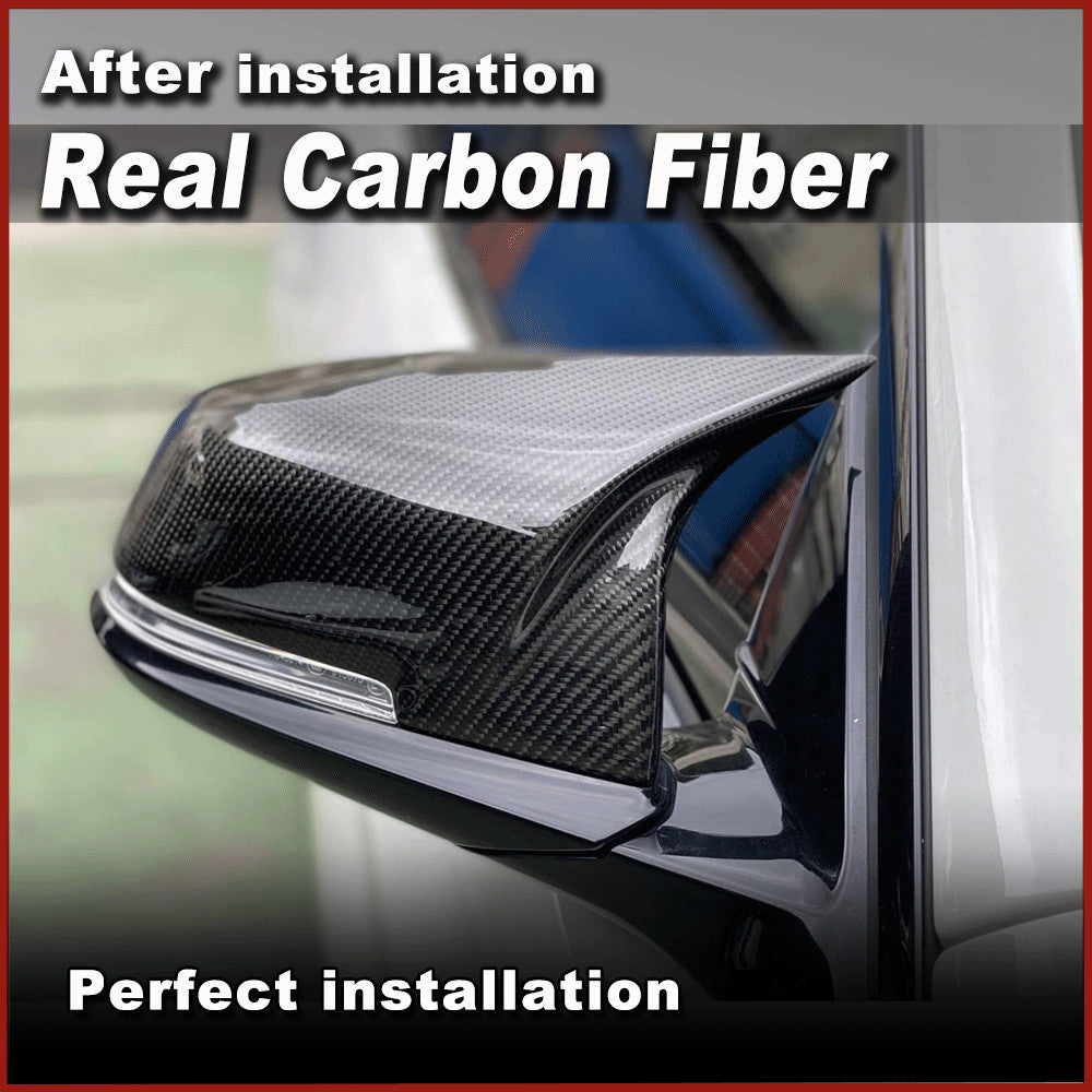 2x REAL Carbon Side Mirror Cover for BMW F20 F21 F22 F30 F32 F33 F34 F36 X1 E84
