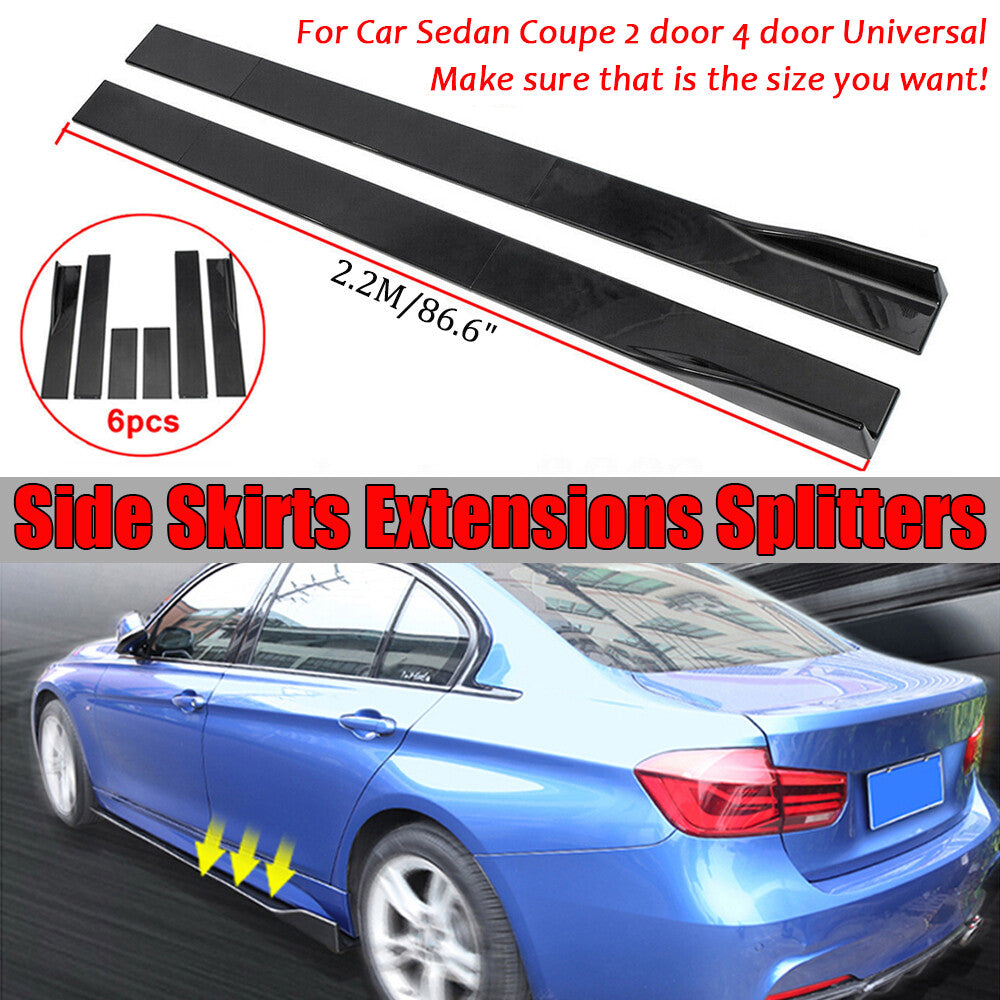 General Motors side skirts, extended rocker panel, split lip for Honda , for BMW , for Audi