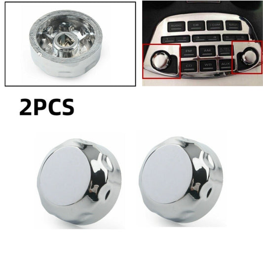 2PCS Chrome Radio Switch Accent Trim Cover for Honda Goldwing GL1800 01-11 2005