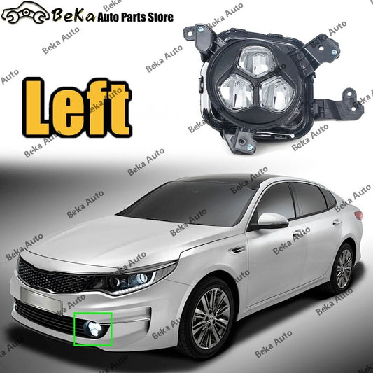 1 LED fog light for the left front bumper of a 2.0L for Kia K5 Optima (2015, 2016, 2017, 2018).