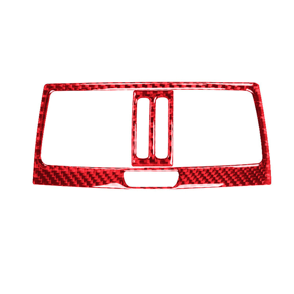 Red Carbon Fiber Rear Vent Outlet Cover Trim for BMW X5 E70 X6 E71 2008-13 TypeC