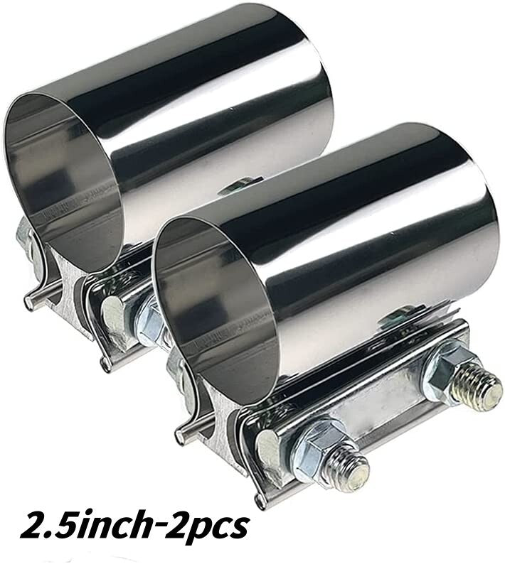 2.5-inch exhaust clip connector for muffler sleeve connectors