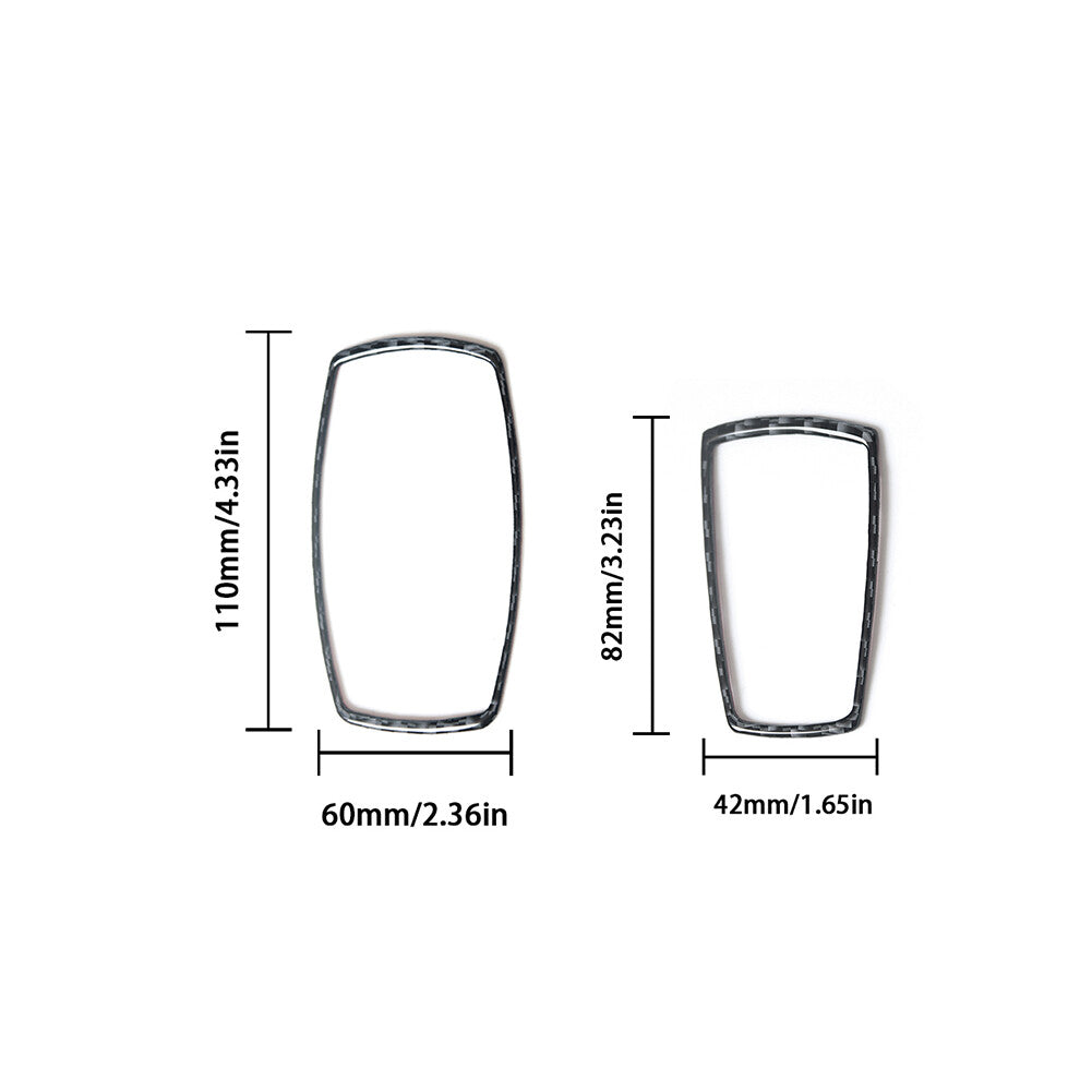 2x carbon fiber transmission + electronic brake trim for BMW Z4 E89 2009-16