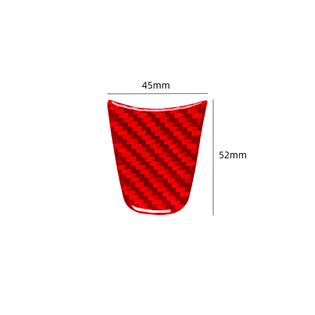 Red carbon fiber interior steering wheel chin cover trim available on for Chrysler 200