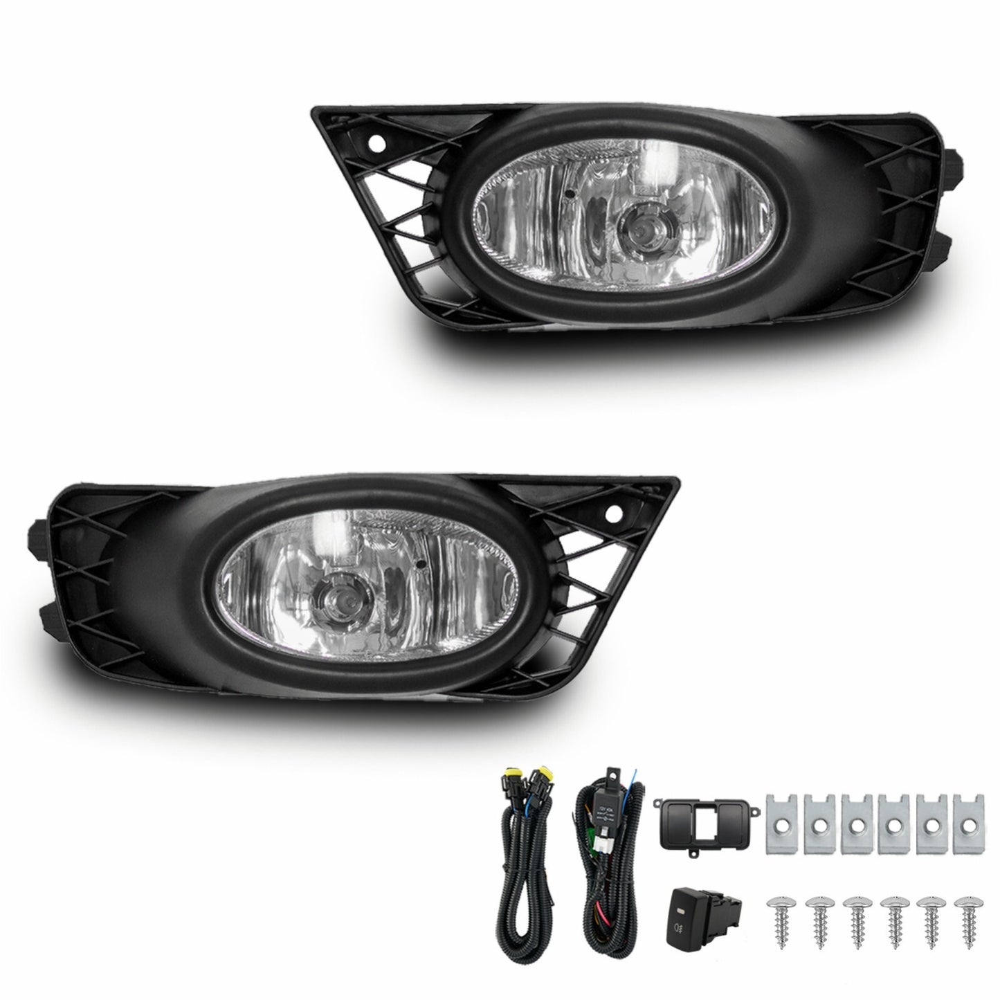 Lens 1 for front bumper fog lights, suitable for 2009-2011 for Honda for Civic sedans.