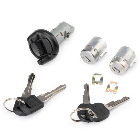 for GMC for Chevy Ignition Switch Lock Cylinder W/2 Door Lock Cylinders W/2 Keys