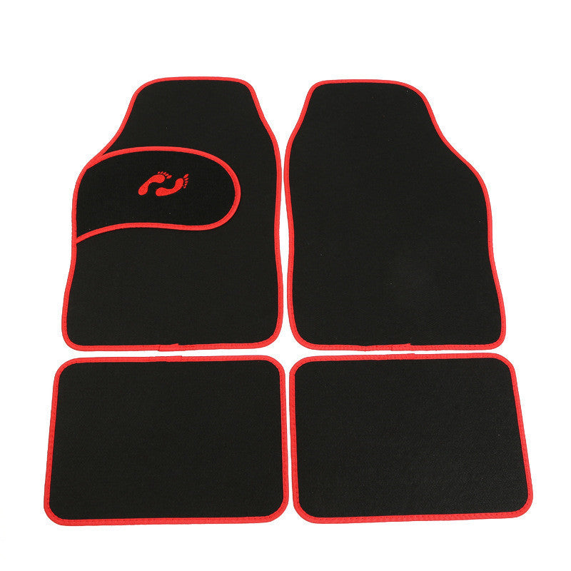Car Footprint Floor Front Rear Mat Carpet Heavy Duty Heel Prevent Wear Liner Pad