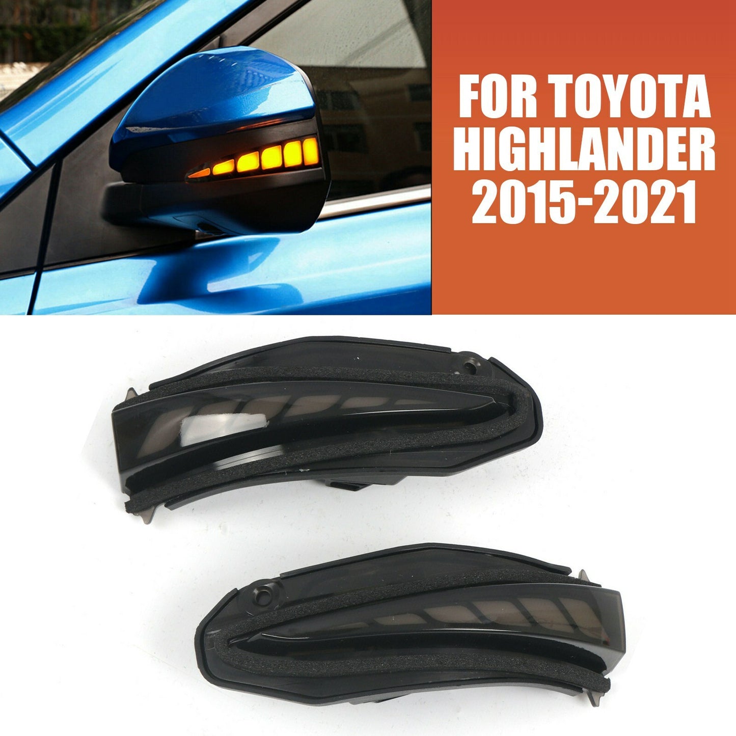 LED Turn Signal Corner Light Lamp for Toyota Highlander 2015-2019 Driver Side