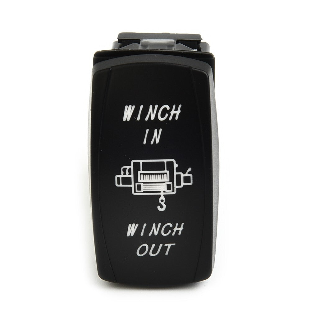Reliable blue LED rocker winch output switch for off-road adventure 7-pin