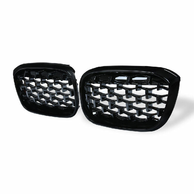 for BMW X1 F48 2016-19 ABS Black Gypsophila Front Upper Bumper Mesh Grill Grille