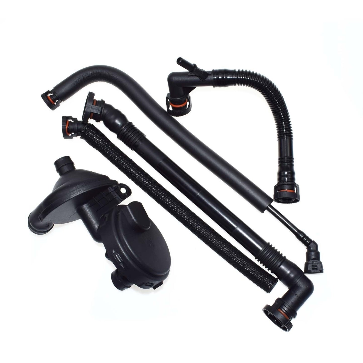 for BMW E46 E39 520i 525i 530i X3 PCV Crankcase Vent Valve + Breather Hose Kit