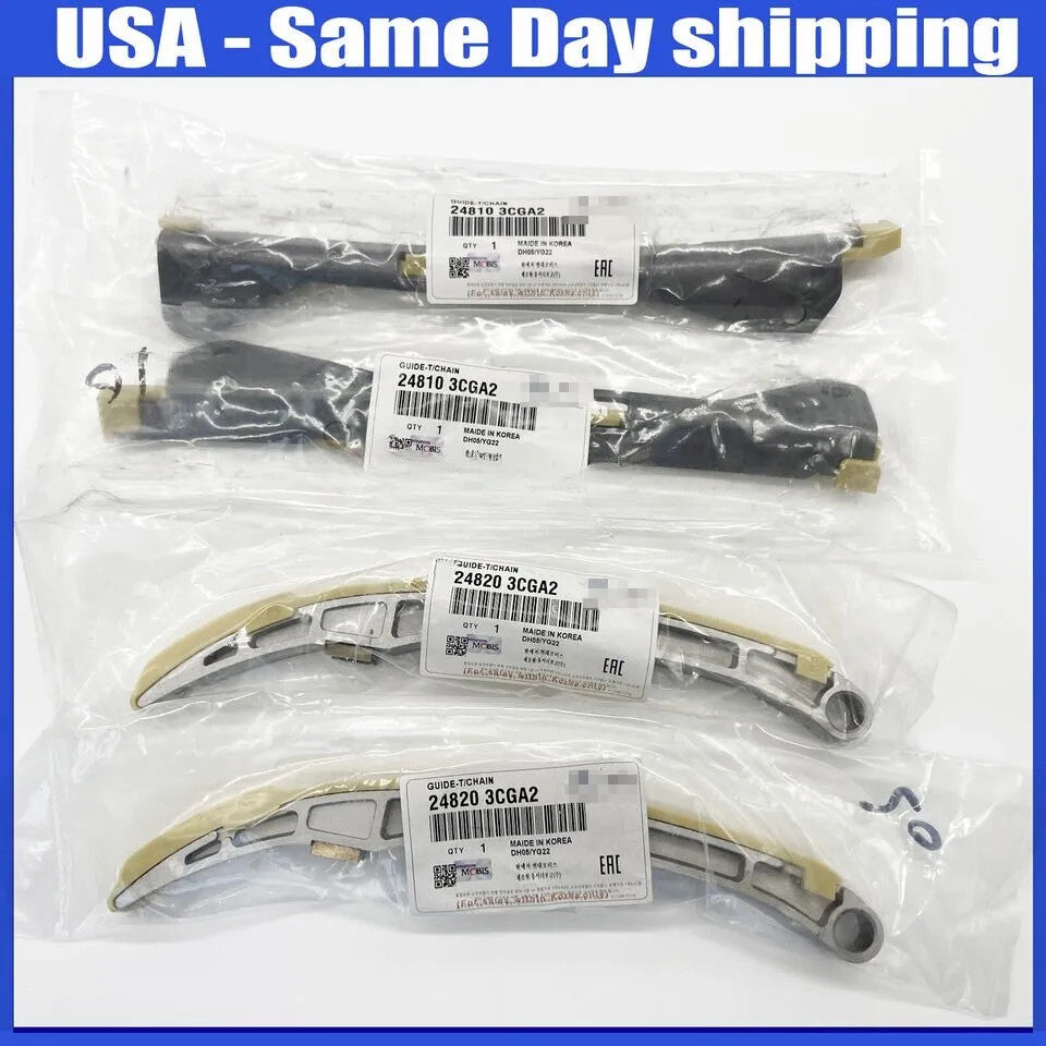 NEW 12PCS Engine Timing Chain Kit Fit Santa Fe Sorento Azera for Genesis 3.3L 3.8L