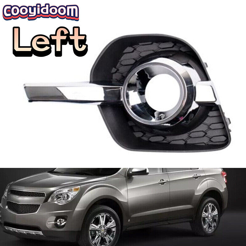 Left for Chevrolet Equinox 2010-2015 Front Bumper Fog Light Bezel