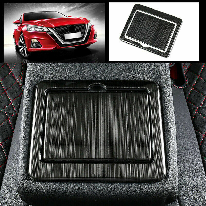 for Nissan Altima 2019-2022 Black Titanium Rear Cup Holder Lid Panel Cover Trim