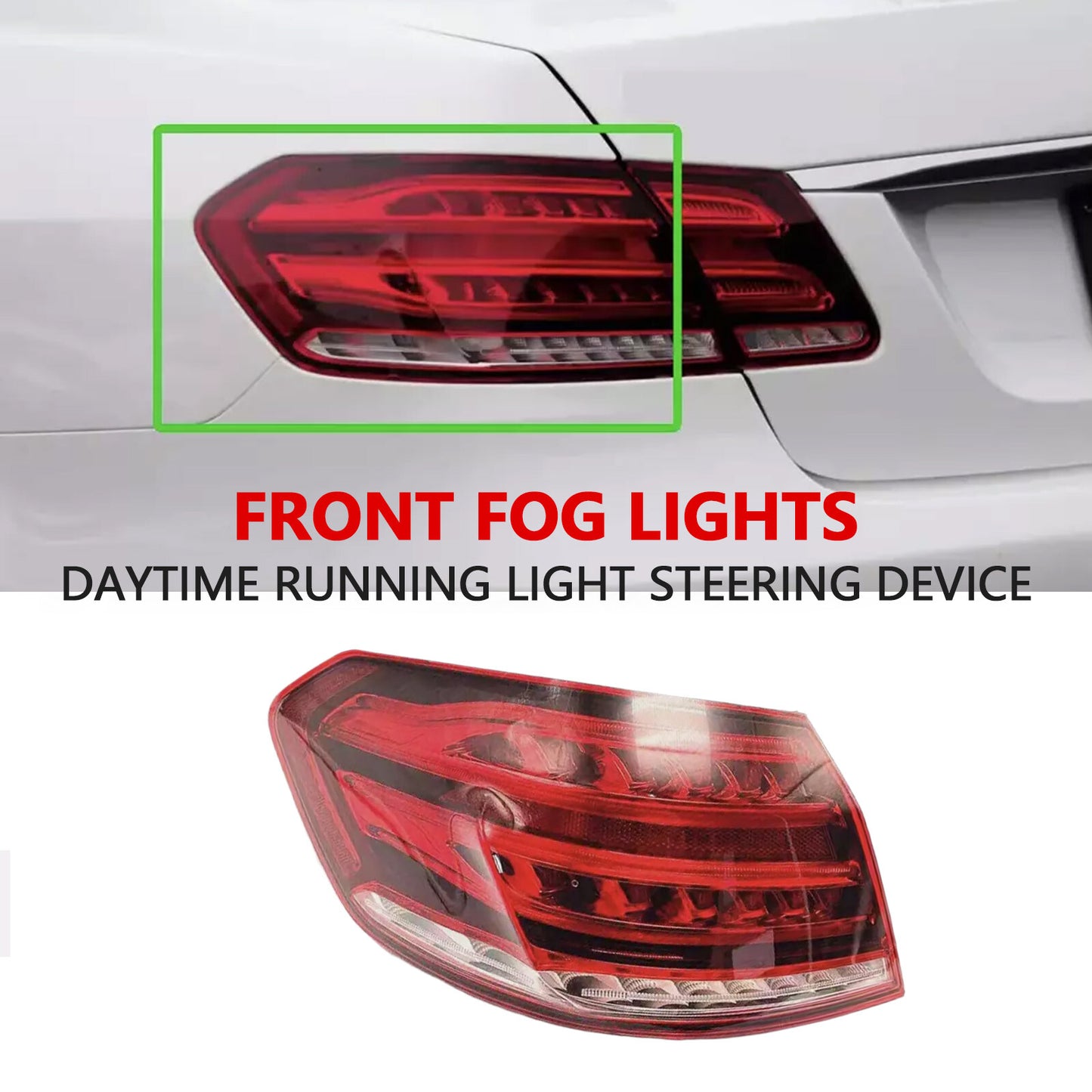 LED taillights, left-hand drive, 4-door sedan for 2014 for Mercedes-Benz E-Class W212