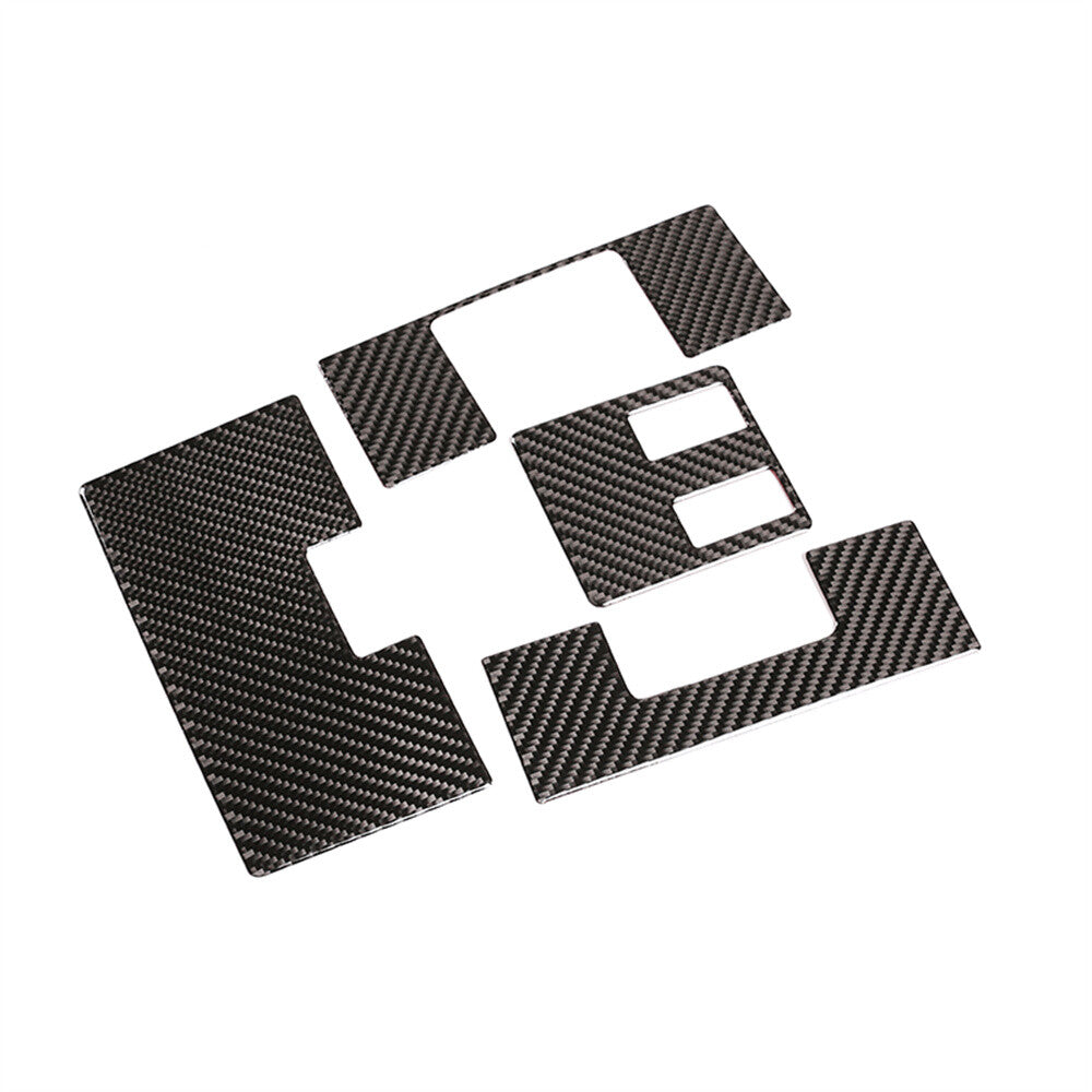 4¡Á Carbon Fiber Front Reading Light Lamp Panel Cover for T@yota Tundr@ 2014-2021