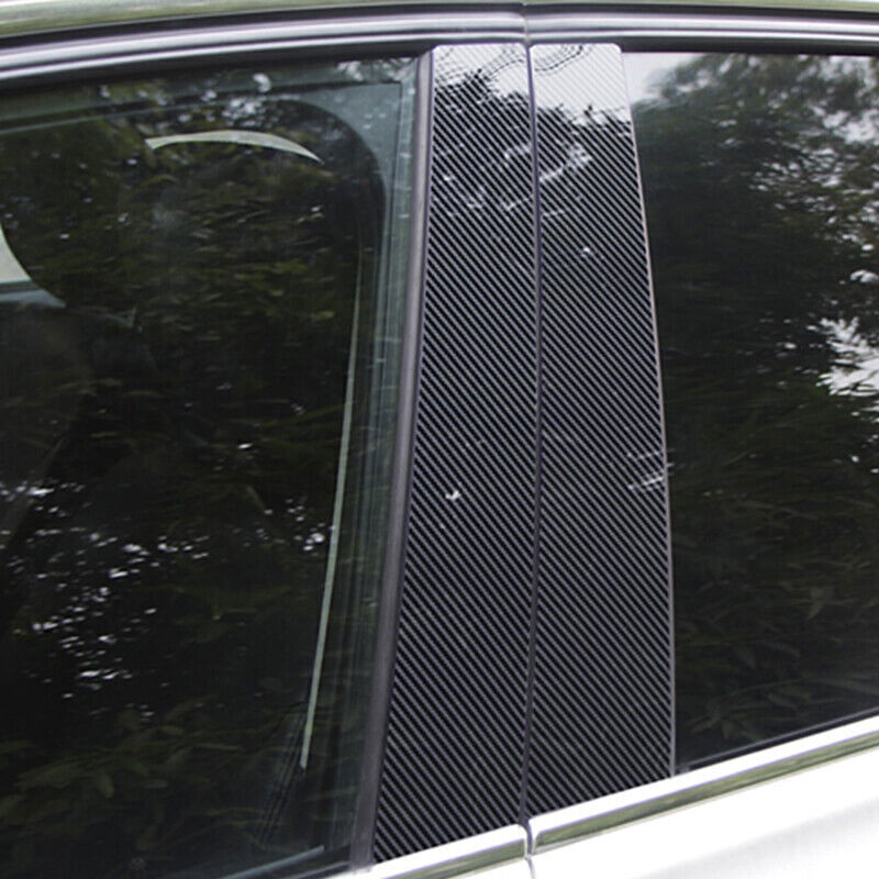 for Benz C-Class W205 2015-18 Carbon fiber Pillar Post Door Window Molding Strip