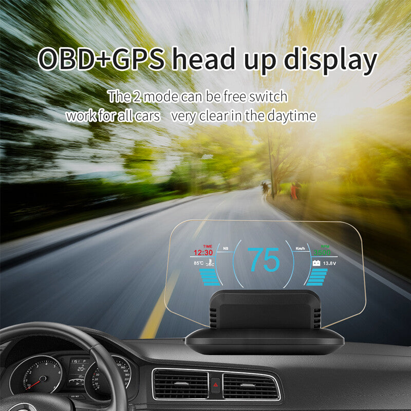 OBD2 Head-Up Display (Navi HUD), Mirror GPS HUD, Projection Speedometer Alarm Component